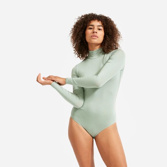 Everlane The Luster Mockneck Bodysuit - Picture 2 of 6